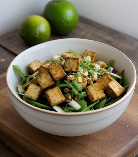 Fried Tofu Salad recipe image