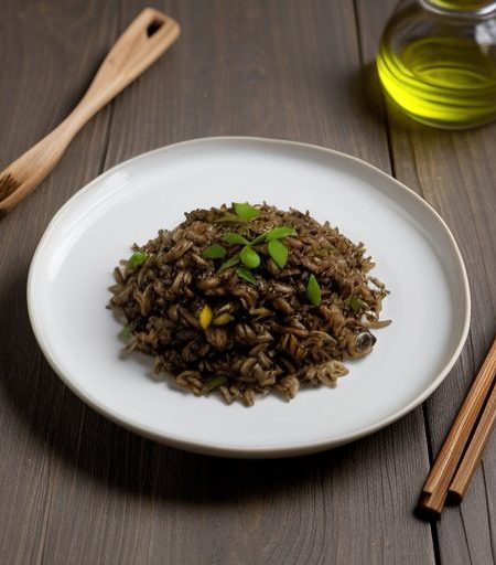 Fried Wild Rice With Mushrooms recipe image