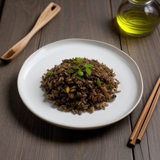 Fried Wild Rice With Mushrooms recipe image