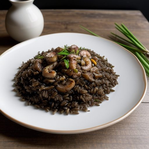 Fried Wild Rice With Mushrooms recipe image