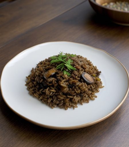 Fried Wild Rice With Mushrooms recipe image