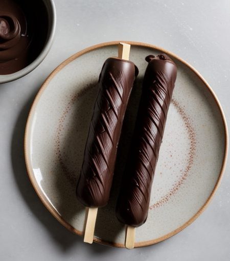 Frozen Chocolate Banana Pops recipe image