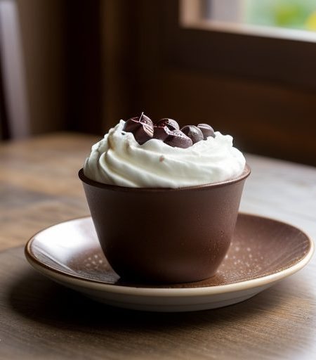 Frozen Chocolate - Cherry Yogurt Cups recipe image
