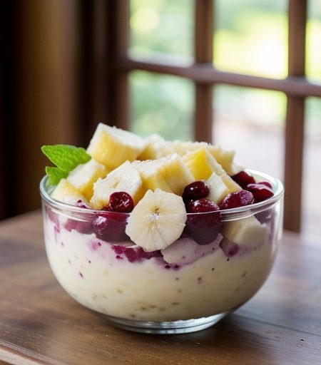 Frozen Cranberry Banana Salad recipe image