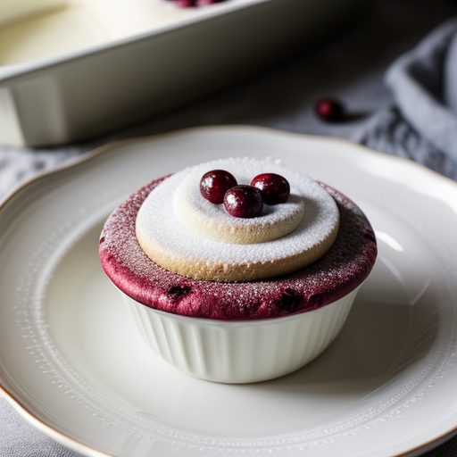 Frozen Cranberry Souffle With Spun Sugar Cran recipe image