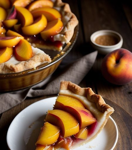 Frozen Peach Pie recipe image