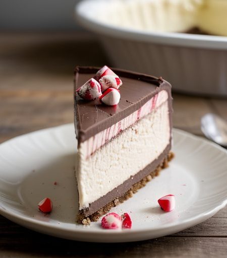 Frozen Peppermint Cheesecake recipe image