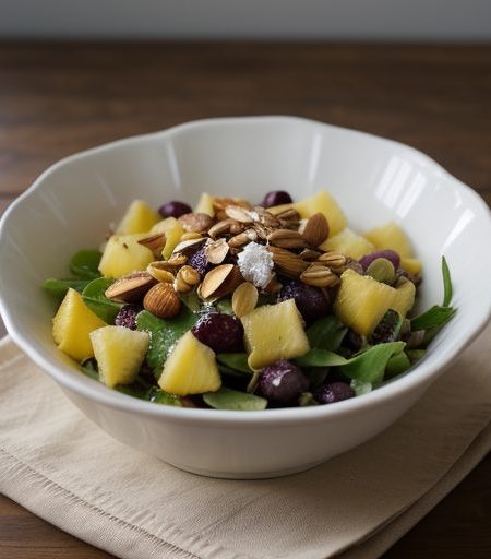 Frozen Pineapple-Almond Salad recipe image