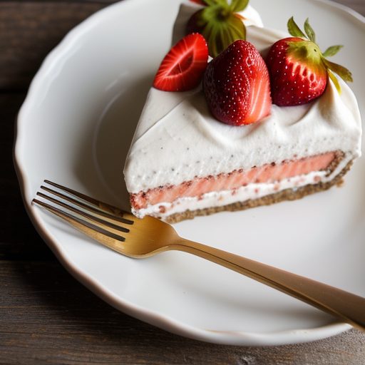 Frozen Strawberry Cream Torte (The Art of Fin recipe image