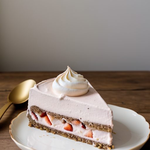 Frozen Strawberry Cream Torte recipe image