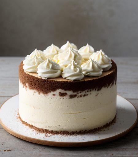 Frozen White Chocolate Mousse Cake recipe image
