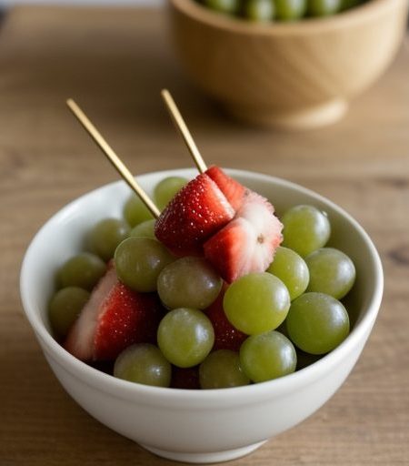 Fruit-Cheese Kabobs With Ginger Dip recipe image