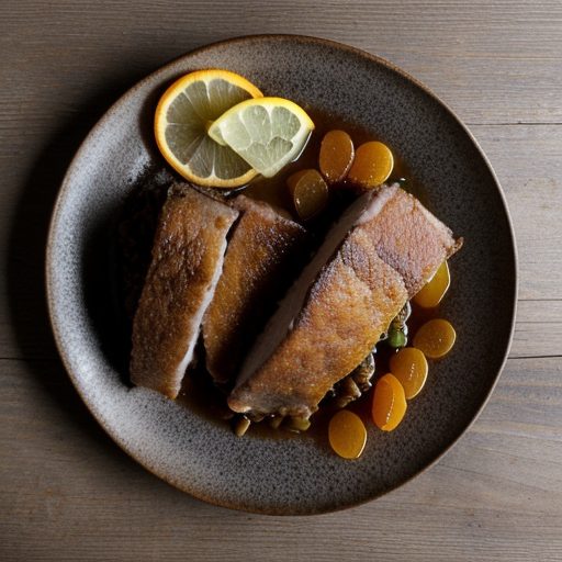 Fruit & Rum Pork Cutlets With Citrus Rice recipe image