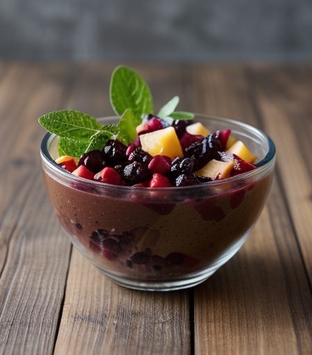Fruit Salad W/Dried Cherry Vinaigrette recipe image