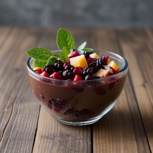 Fruit Salad W/Dried Cherry Vinaigrette recipe image