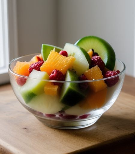 Fruit Salad With Jalapeno-Citrus Dressing recipe image
