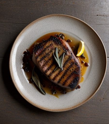 Fruit Smoked Pork Chops recipe image