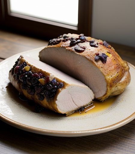 Fruit Stuffed Turkey Breast recipe image