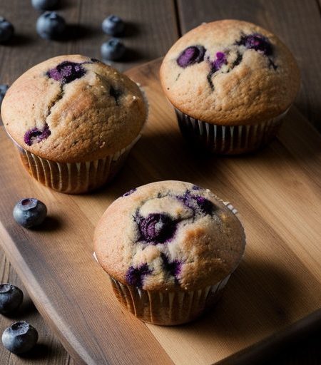 Fruit Sweet and Sugar Free - Blueberry Muffins recipe image