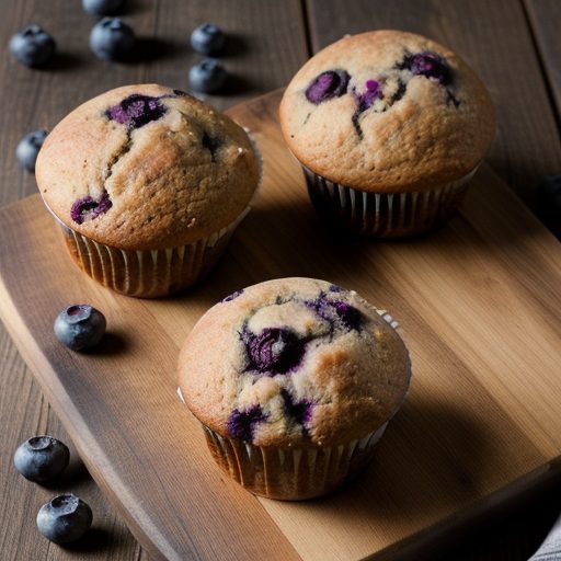 Fruit Sweet and Sugar Free - Blueberry Muffins recipe image