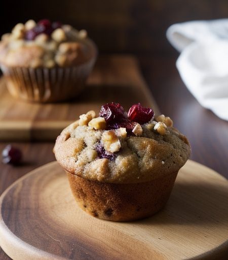 Fruit Sweet and Sugar Free - Cranapple Walnut Muffins recipe image