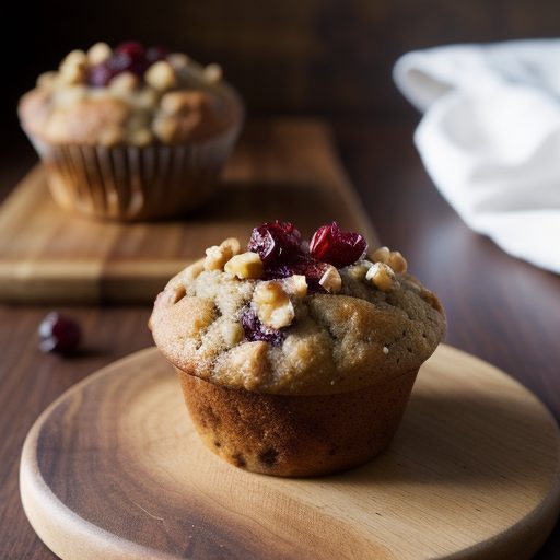Fruit Sweet and Sugar Free - Cranapple Walnut Muffins recipe image