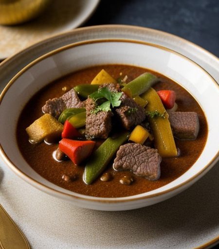 Fruited Beef Curry Casserole recipe image
