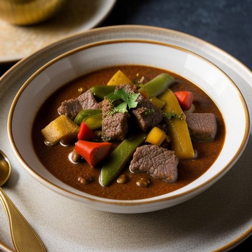 Fruited Beef Curry Casserole recipe image