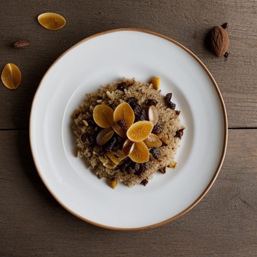 Fruited Rice W/ Mushrooms & Almonds recipe image