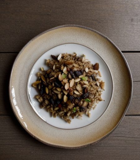 Fruited Rice W/ Mushrooms & Almonds recipe image
