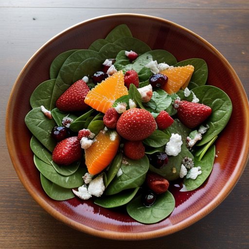 Fruited Spinach Salad With Current Vinaigrette recipe image