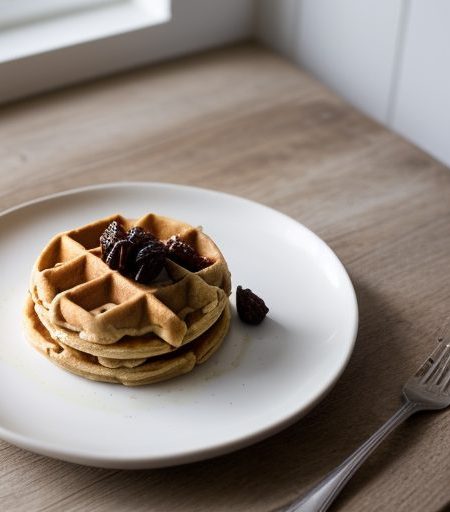 Fruity Golden Waffles recipe image
