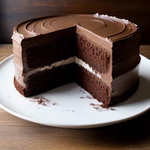Fudge Cake With Milk Chocolate Frosting recipe image
