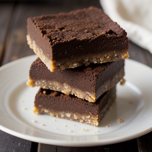 Fudge Filled Nutty Oatmeal Bars recipe image