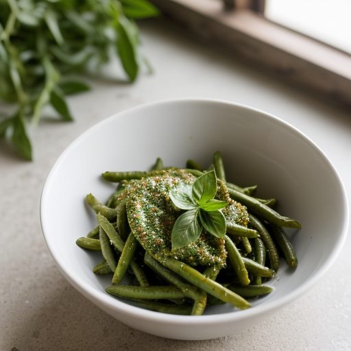 Funky Pesto With Green Beans recipe image