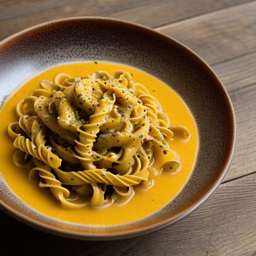 Fusilli With Yellow Pepper Sauce (5 PTS recipe image