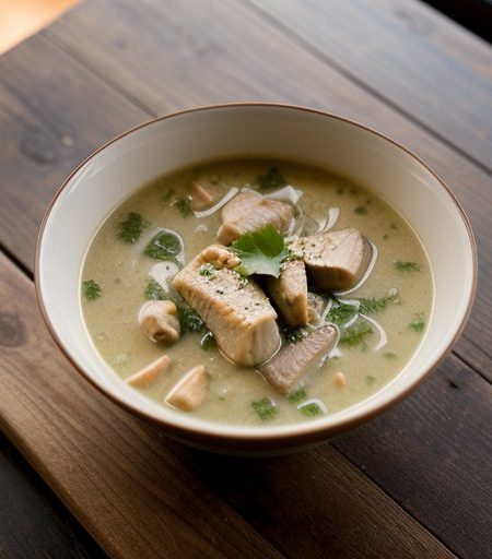 Gai Tom Kha - Chicken & Galanga Soup. recipe image