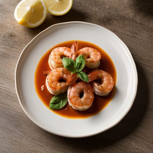 Gamberi Alla Pasquale (Shrimp With Special Le recipe image