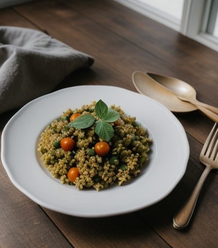 Garbanzo-and-Tomato Pilaf recipe image