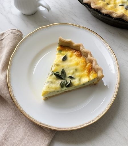 Garden Quiche in Rice Crust recipe image