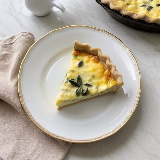 Garden Quiche in Rice Crust recipe image