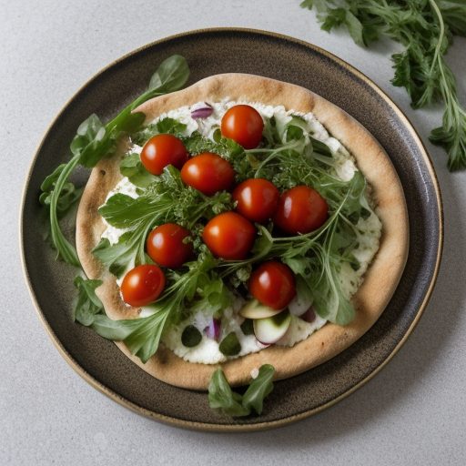 Garden Salad Pizza recipe image
