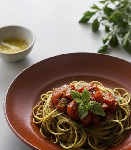 Garden Tomato Sauce~ California Style Pasta recipe image