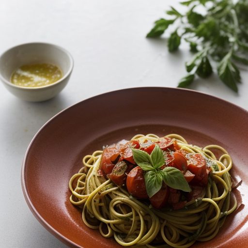 Garden Tomato Sauce~ California Style Pasta recipe image