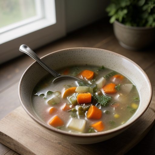 Garden Vegetable Soup. recipe image
