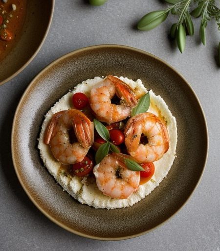Garides Kokkiyia Me Feta (Shrimp & Feta In recipe image