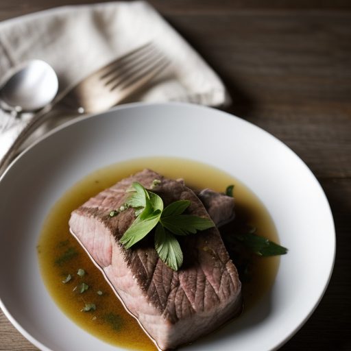 Garlic Braised Tuna Steaks recipe image
