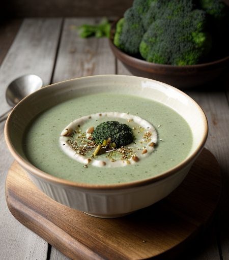 Garlic-Broccoli Soup recipe image