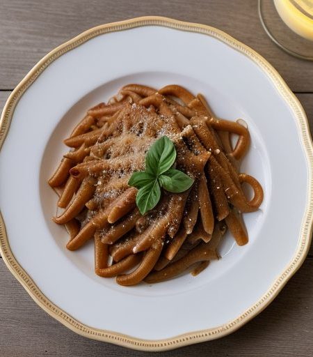 Garlic-Cheese Mostaccioli recipe image