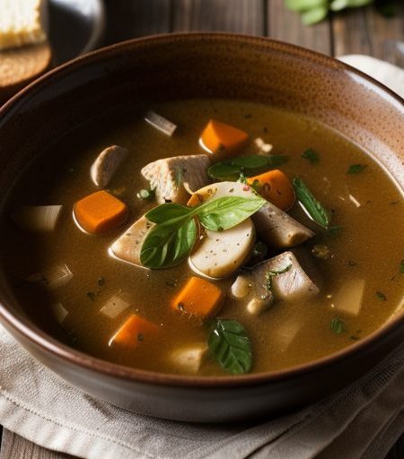 Garlic Chicken Provencal Soup recipe image
